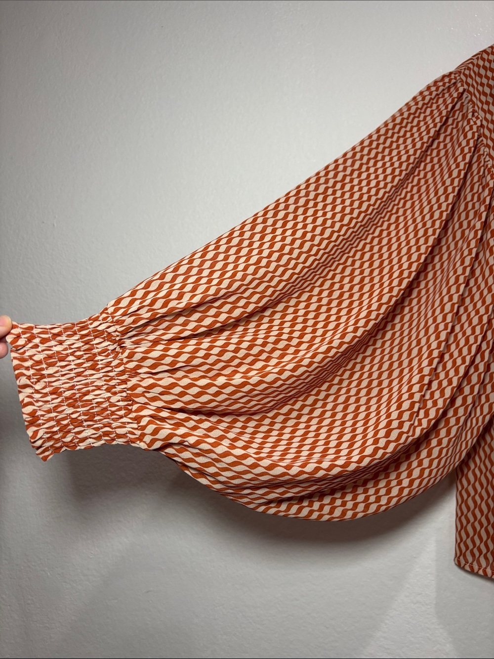 dark orange boutique blouse - Picture 4 of 5